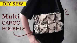How to Sew Multi Cargo Pocket Handbag Easy Way