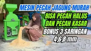 Mesin Pecah Jagung Jadi Halus dan Kasar Kecepatan Giling 500kg/jam Mesin G2000 #mesingiling 