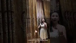 Embroidered curtain