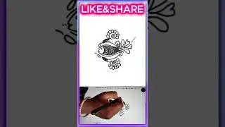 Fish kolam Rangoli Digital Sketch Art | #Kolam #ytshorts #viralvideo #Uva Vlogs
