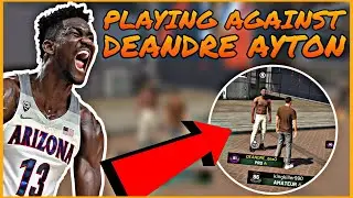 PLAYING AGAINST *DEANDRE AYTON*! DOWN TO THE WIRE PARK GAME WITH YMDGENTO! (NBA 2K19 PARK)
