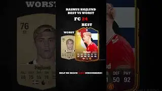 RASMUS HOJLUND BEST VS WORST CARD IN EVERY FIFA(10-26) #eafc #hojlund #manchesterunited #atalanta
