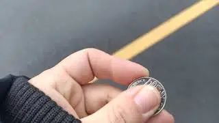 find 10p coin on floor on my walk