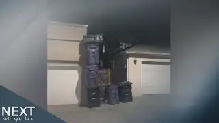 Someone stacked their neighbor's trash bins 4 high to make a point