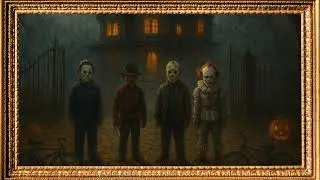 🎃 Michael Myers vs Freddy Krueger vs Jason vs Pennywise | Animated 4K | Epic Halloween Dance-Off