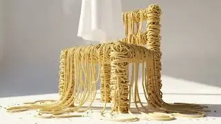 Noodle chair 🥖🪑 with satisfying sound ❣️💕