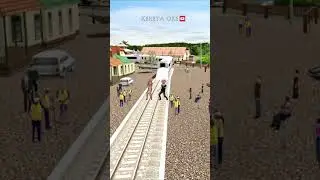 kereta api KOCAK nyelam ke tanah #train #trainzsimulator #indianrailways #railway #gamekeretaapi