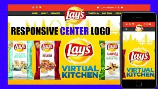 Responsive Center Logo in Navbar Pure HTML & CSS | How To Setup A Center Aligned Logo Using #Flexbox