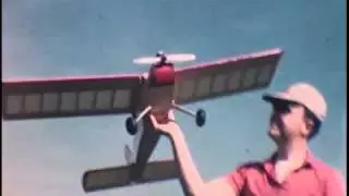 RC flying airplanes 1950s-1960s