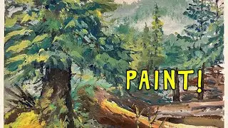 Acrylic Gouache for a Tricky Landscape