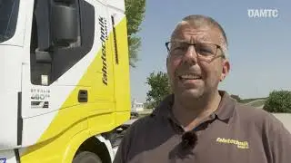 Der intelligente KI basierte LKW-Abbiegeassistent von EYYES im &Ouml;AMTC-Test (Quelle: www.oeamtc.at)
