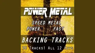 Em | Power Speed Metal Fast Guitar Backing Track