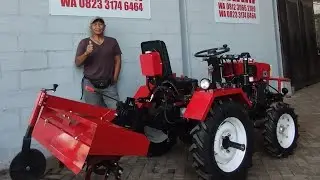 RP 44 JT - Mini Traktor Roda 4 - 18HP - Electric Starter - Rotary 100CM dan Singkal Satu Mata