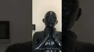 Full head zipless rubber drone mask  #latex #mask #latex
