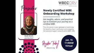 Newly Certified WBE Onboarding | January 2026