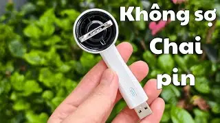 Quạt n&agrave;y kh&ocirc;ng sợ chai pin 🐧 - Test v&agrave; Bung Quạt turbo cuktech - Kh&ocirc;ng một vết xước !!!