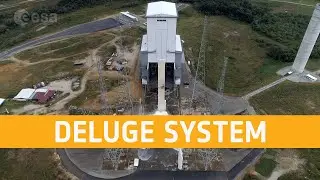 Испытание системы затопления стартовой площадки Ariane 6