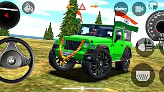 modified mahindra Thar 😈Indian cars simulator 3D || android gameplay || Gadi Wala Game || Thar Game