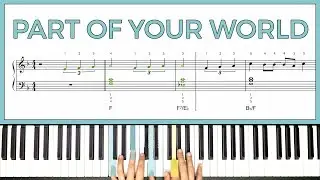How to play 'Part of Your World' From The Little Mermaid on the piano -- Playground Sessions