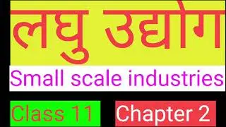 लघु उद्योग Small scale industries economics class 11 Chapter 02 Indian Economy 1950-1990