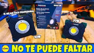 ⚠️ Este Foco PARKSIDE PERFORMANCE de 40W es una LOCURA Gran Autonomia y Potencia &iquest;Vale la Pena?