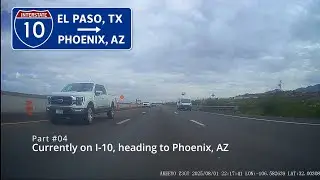 On I-10 heading to Las Cruces, NM, Trip Series #04 - Day 3 - Rear Channel