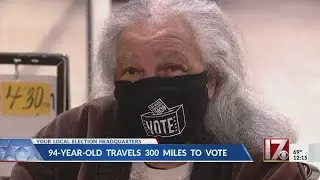 94-year-old woman travels 300 miles to vote early