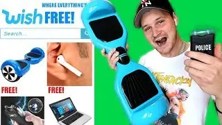 I Bought EVERY FREE Tech Item Off WISH!! (IS IT WORTH IT?!?) HOVERBOARD, AIRPODS ETC.