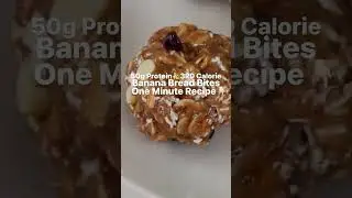 🍌🍫Banana Bread Bites👇🏻 - 1 ripe banana, mashed - 2 scoops (link in bio) - 1 tbsp peanut butter