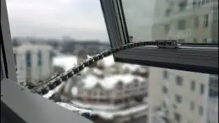 Установка цепного электро привода для открывания окна. Ucs
