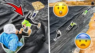 CORREMOS PELIGRO en una TRAMPA GIGANTE...⚠️ *NO IMITAR* | Parkour Vlog