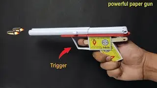 Paper Gun With Trigger | पेपर गन ट्रिगर वाली बनाना सीखो