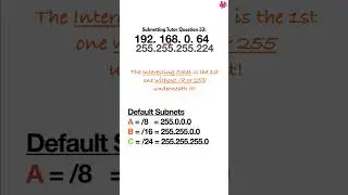 First Usable IP Address #33 pt1. #subnetting #ipaddressing