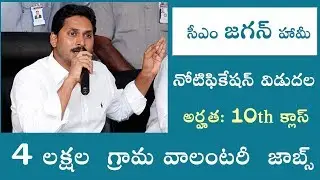 YS Jagan AP Grama Volunteer Jobs Notification || i3konzepts