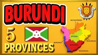 Карта Бурунди с пояснениями 🇧🇮 | 5 провинций Бурунди