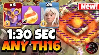 Epic Strategy! TH16 Super Witch Fire Ball Attack Strategy | TH16 Attack Strategy (Clash of Clans)