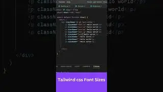 Tailwind css Font Sizes | HTML css font size