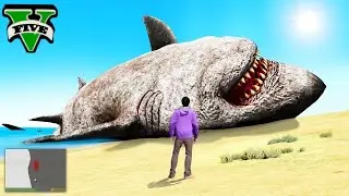 ကျွန်တော် Megalodon ငါးမန်းကြီးကို အမိဖမ်းနိုင်ခဲ့တယ် | Hunting Megalodon in GTA V