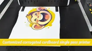 Customized corrugated single pass digital printer, suitable for small order batch printing! #print