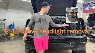 14-15 Silverado headlight removal