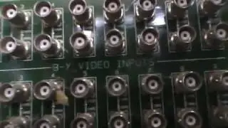 videotek back view with audio video inputs and outputs