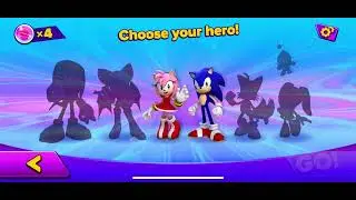 Sonic And Amy Gameplay / Scrambled Shores Act 1 / Sonic Dream Team Gameplay