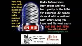 Long Form Radio Infomercial scripts+Production 01