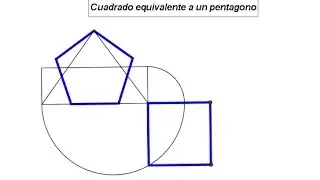 Cuadrado equivalente a un pentagono | Equivalencias | Aproba2