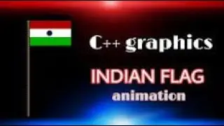 How To Make Indian Flag Using C Language  ||  India Ka flag Kaise Banaye Using Graphics