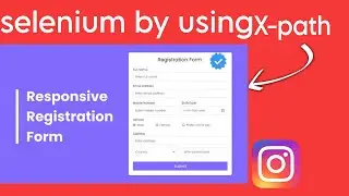 Registration Page X-path By selenium with java || jdk 1.8 || java