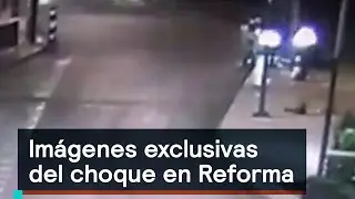 Imágenes exclusivas del BMW que chocó en Reforma - Despierta con Loret