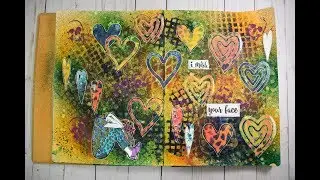 Dylusions Journal I Miss Your Face