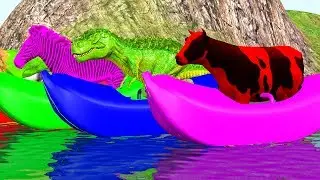 Learn Nursery rhymes with Animals | There were ten in the bed rhymes for Children's
