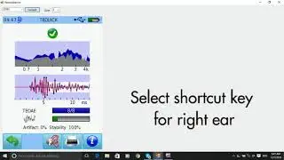 TEOAE measurement with voiceover